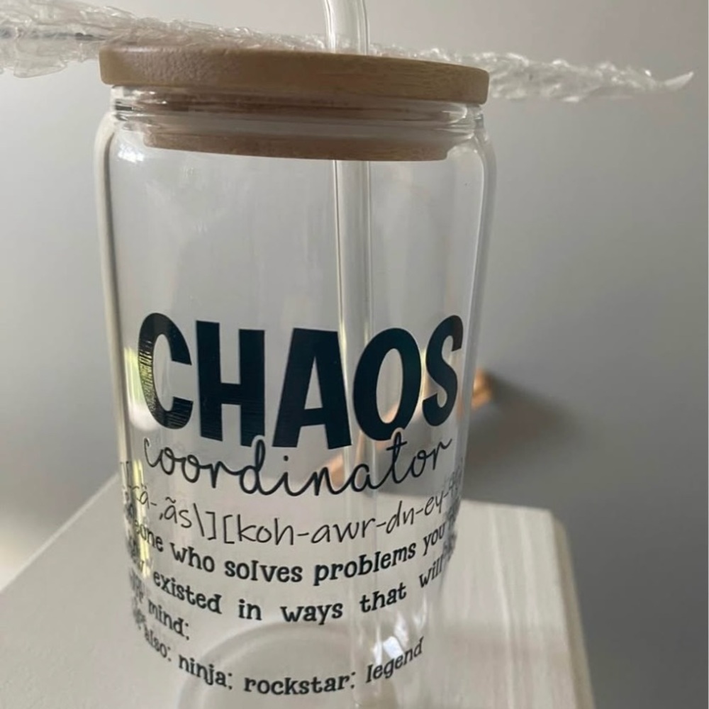 Chaos Coordinator Glass Cup